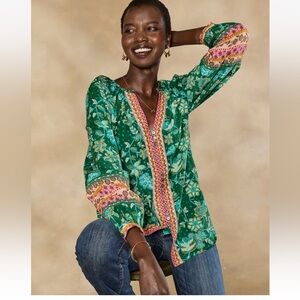 Sundance Arvilla top long sleeve NWT M, L